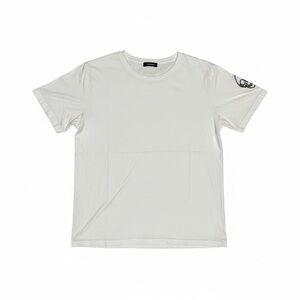 Monrow White Short Sleeve Tee with Black Graphic